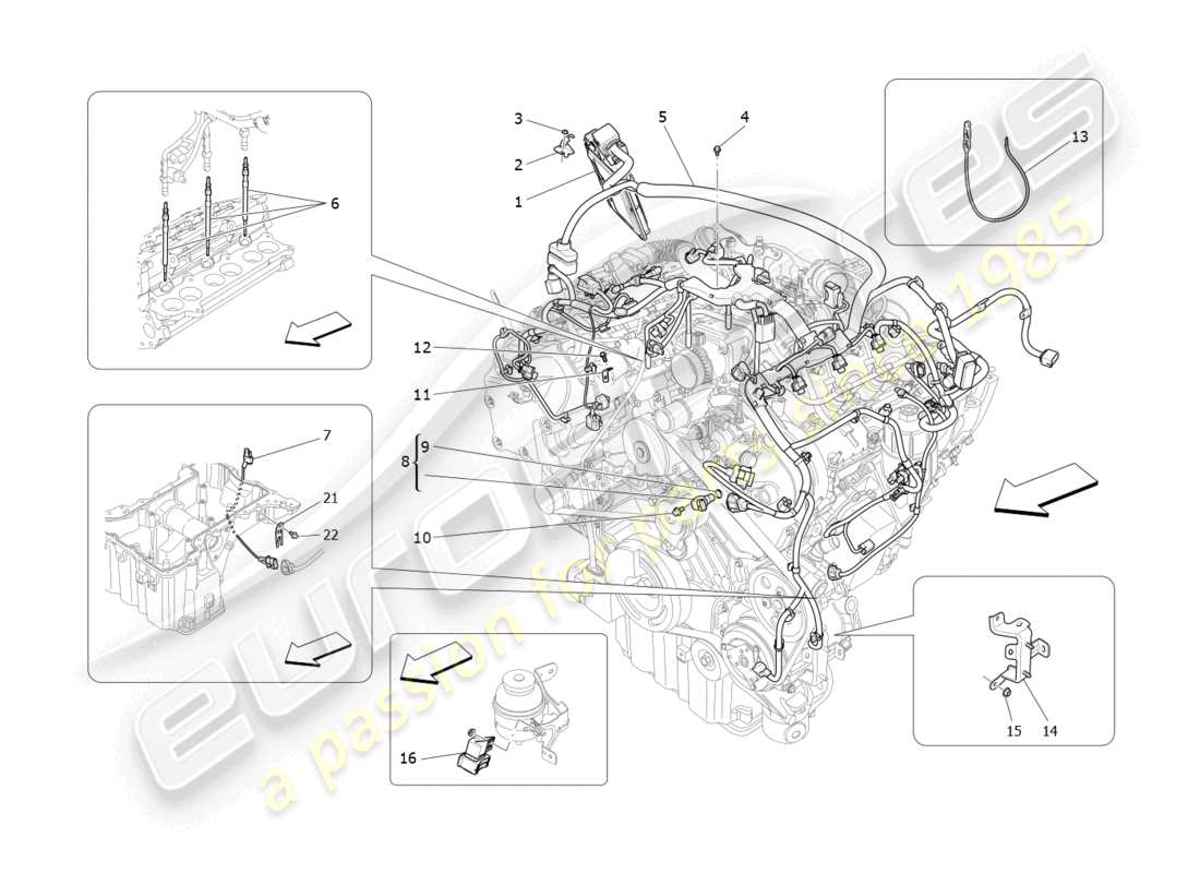 a part diagram from the maserati levante parts catalogue