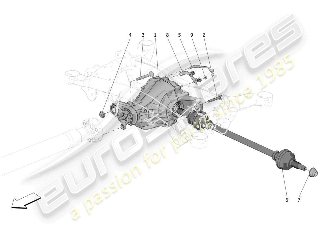 a part diagram from the maserati grecale parts catalogue