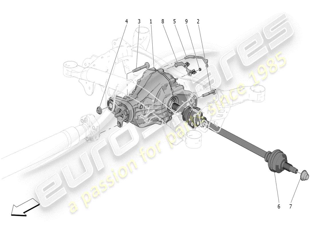 a part diagram from the maserati grecale parts catalogue