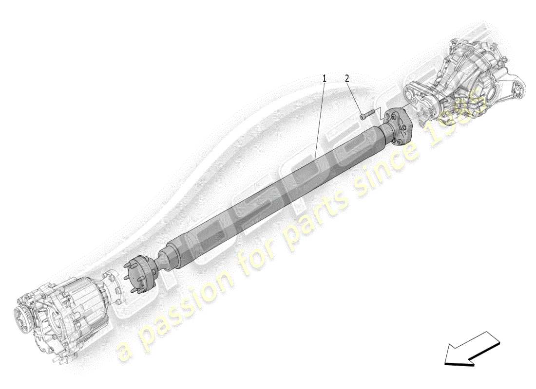 a part diagram from the maserati grecale parts catalogue