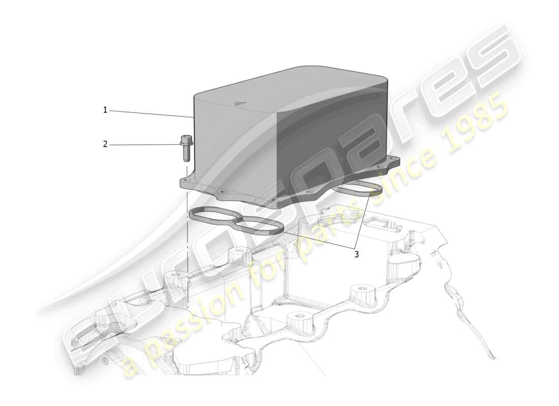 a part diagram from the maserati mc20 parts catalogue