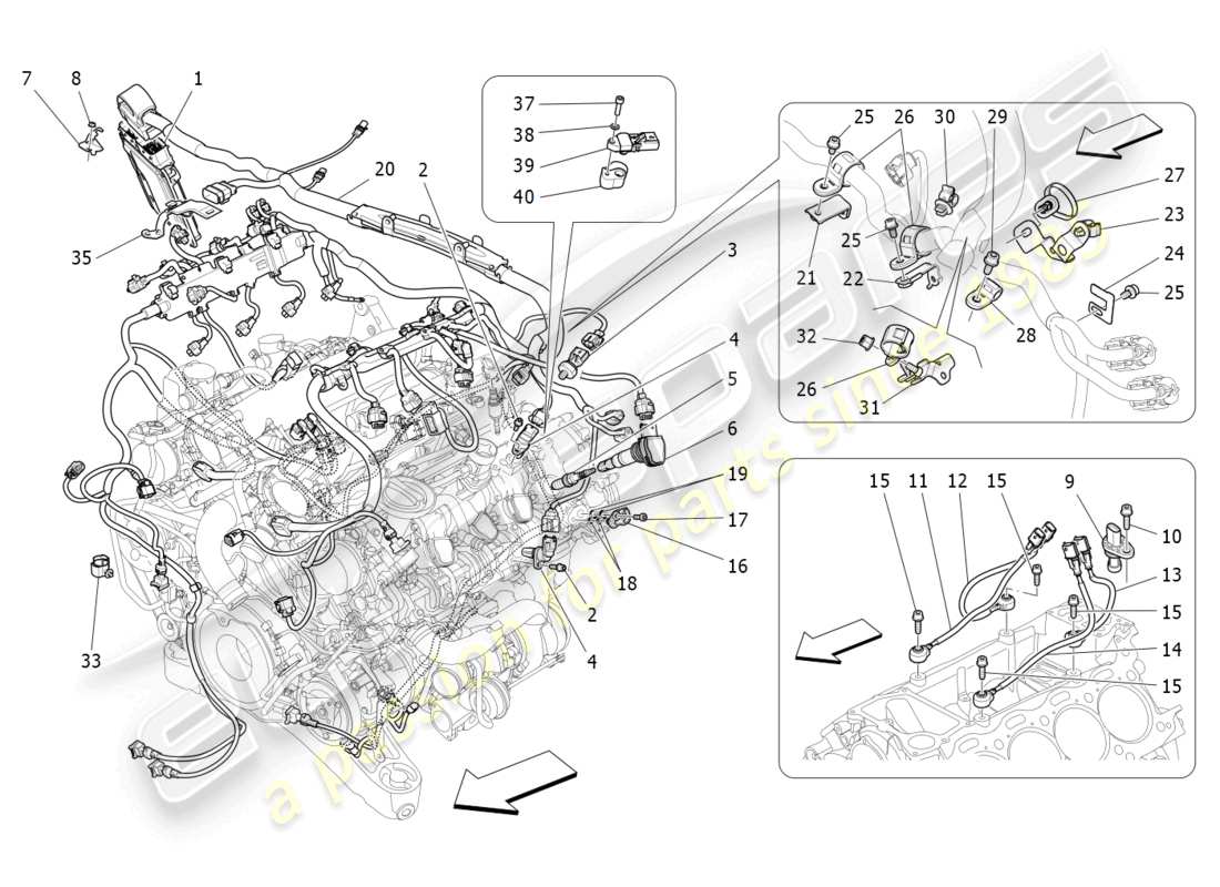a part diagram from the maserati levante gts (2020) parts catalogue