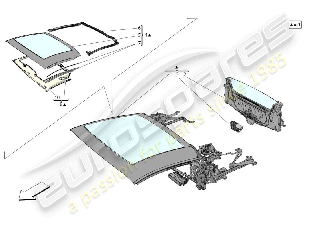 a part diagram from the maserati mc20 parts catalogue