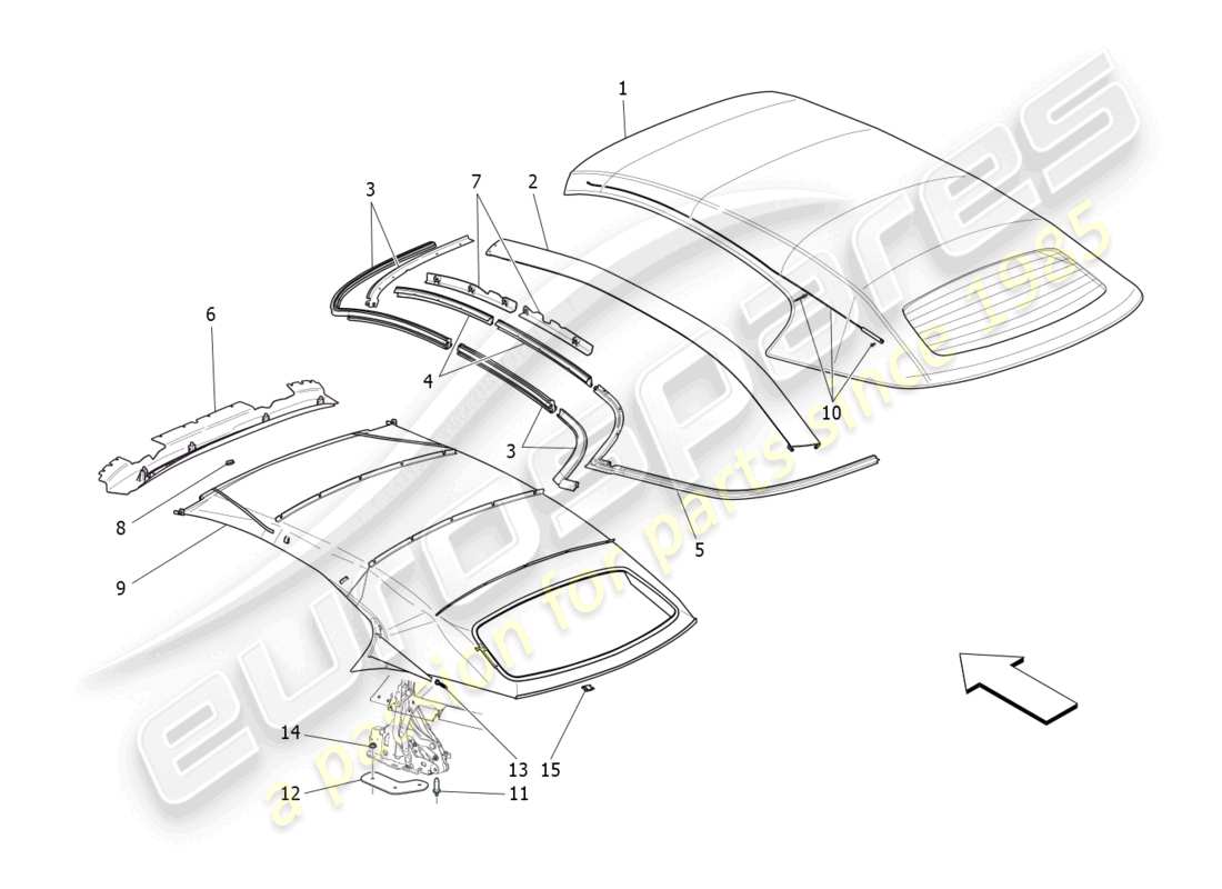 part diagram containing part number 85846000
