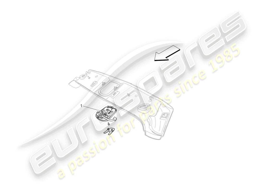 a part diagram from the maserati grancabrio mc (2013) parts catalogue