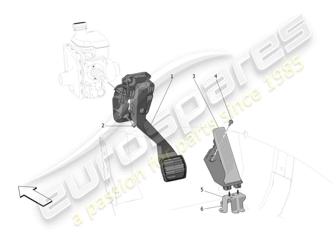 a part diagram from the maserati grecale parts catalogue