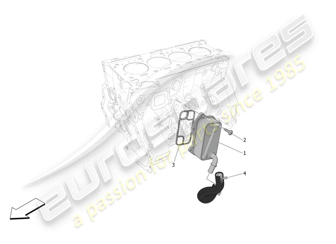 a part diagram from the maserati grecale parts catalogue