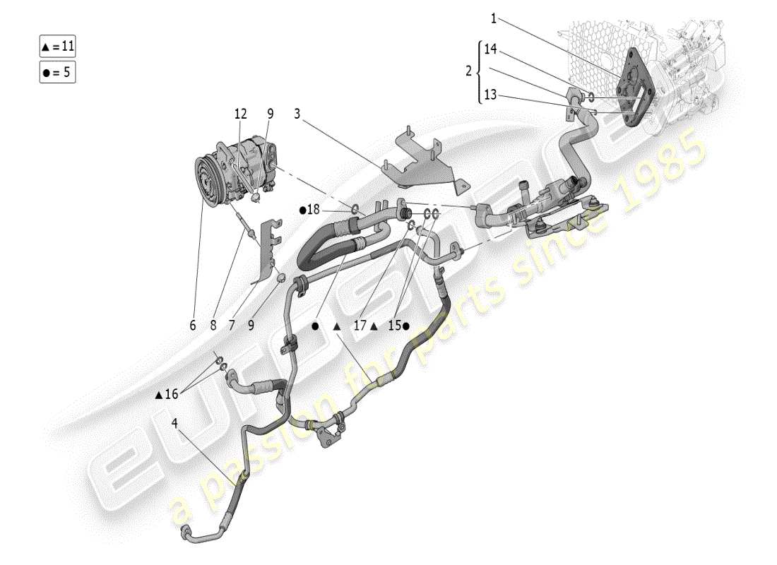 a part diagram from the maserati grecale modena (2023) parts catalogue