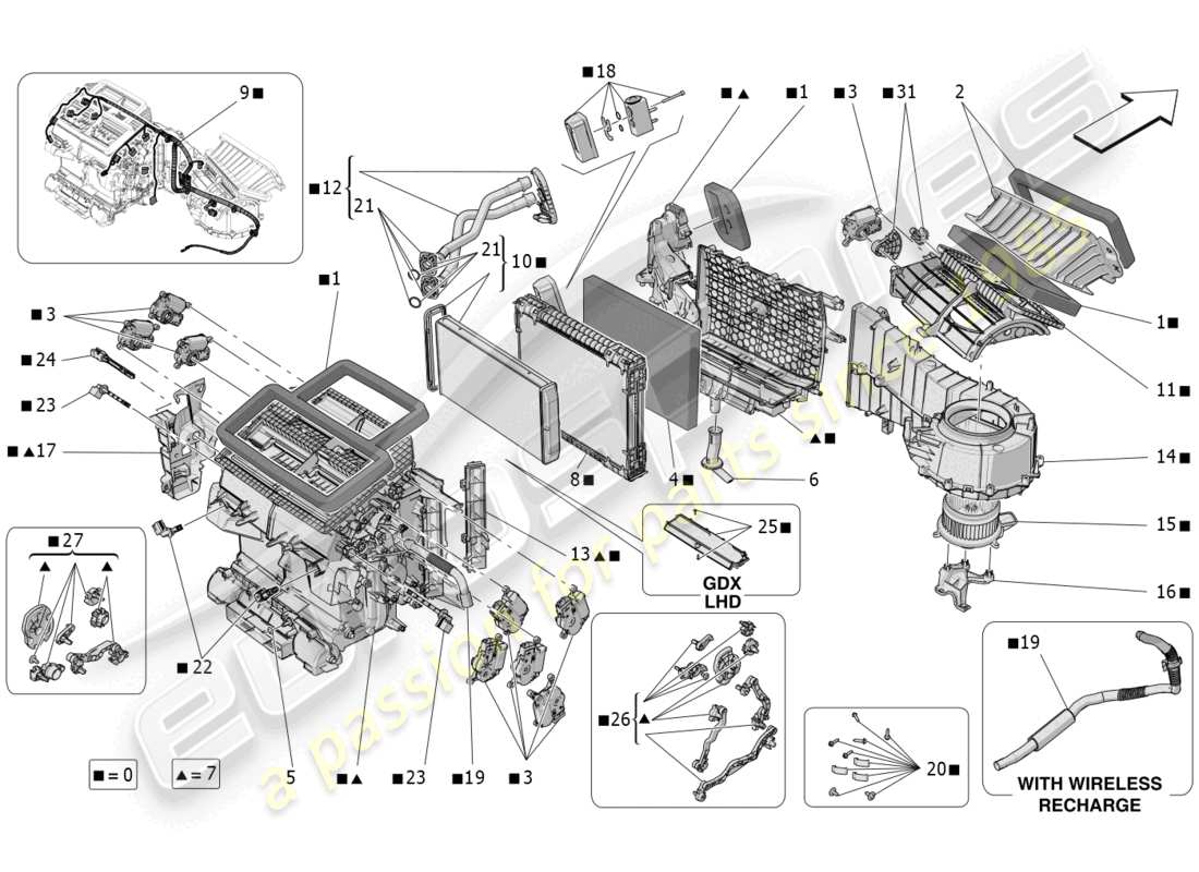 a part diagram from the maserati grecale parts catalogue