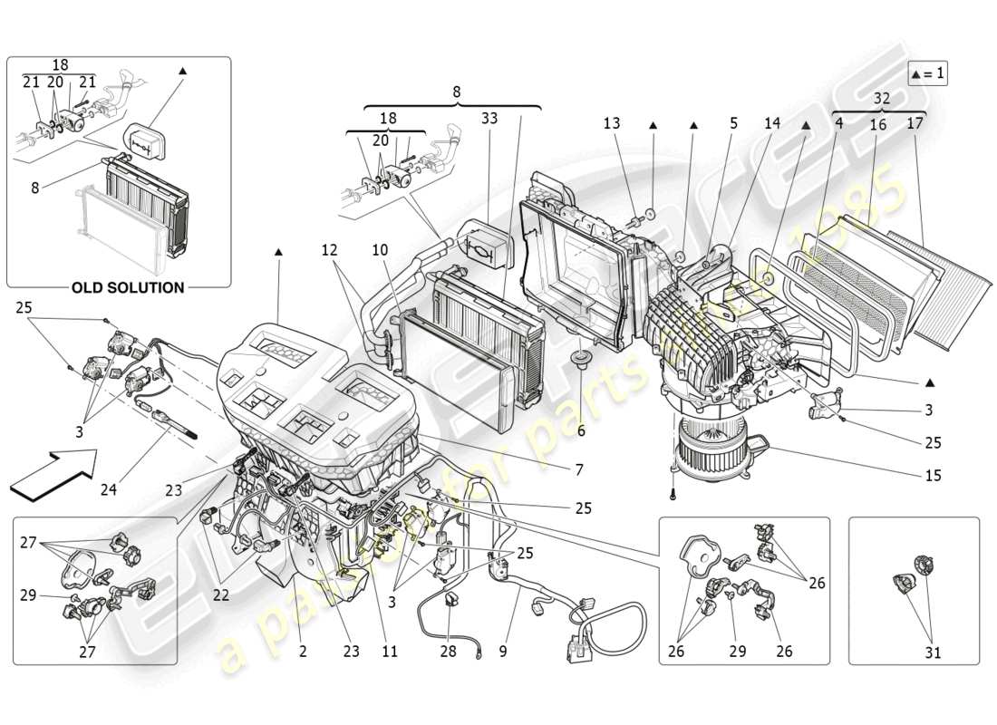 a part diagram from the maserati levante (2020) parts catalogue