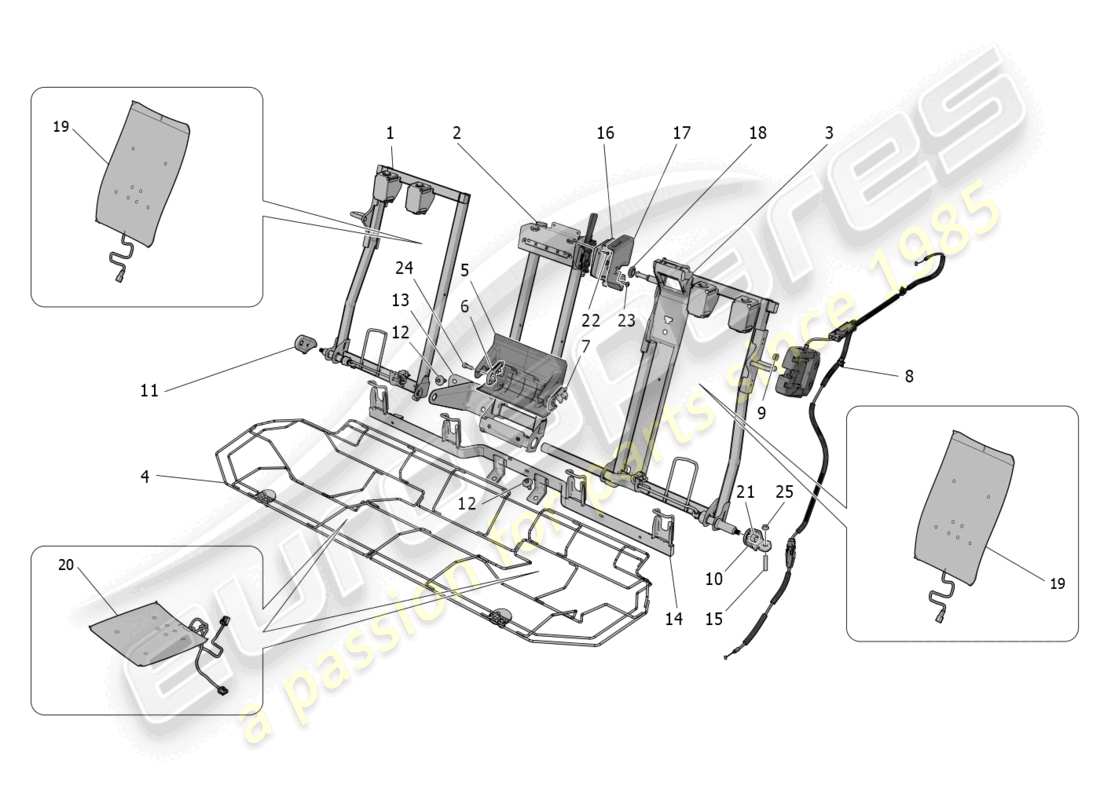 a part diagram from the maserati grecale parts catalogue