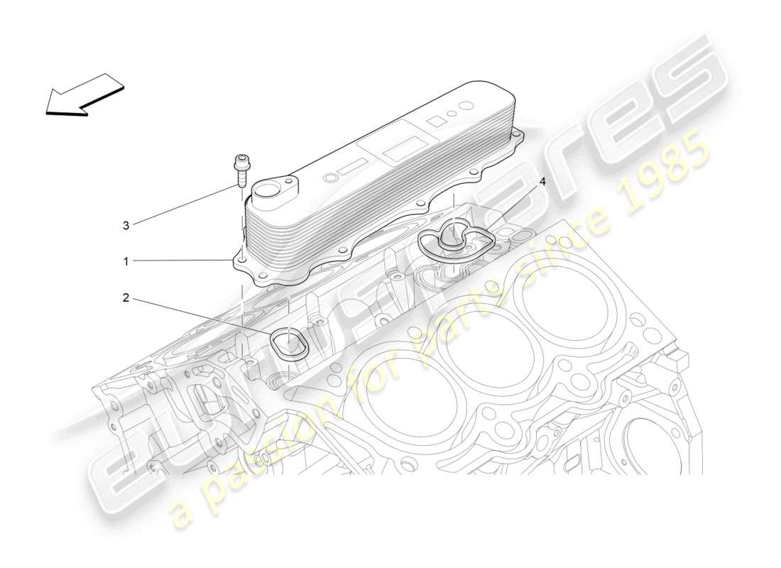a part diagram from the maserati levante zenga (2020) parts catalogue