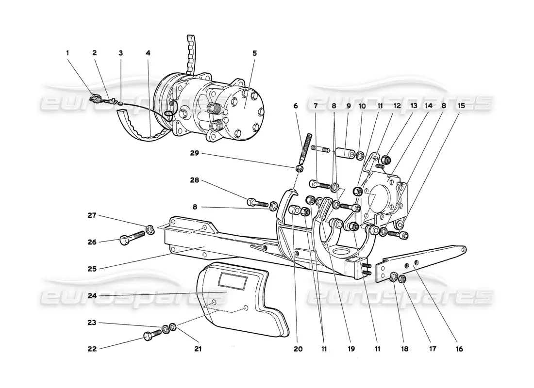 lamborghini diablo 6.0 (2001) climate control parts diagram