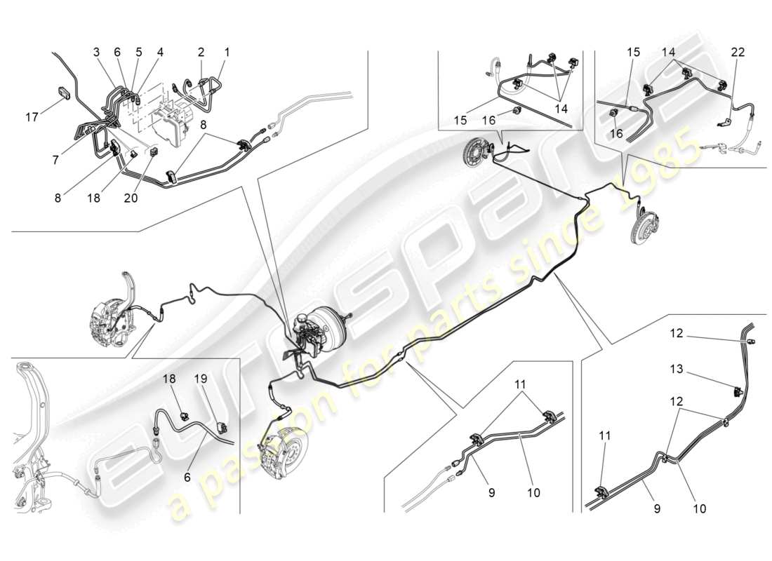 maserati ghibli (2018) lines part diagram