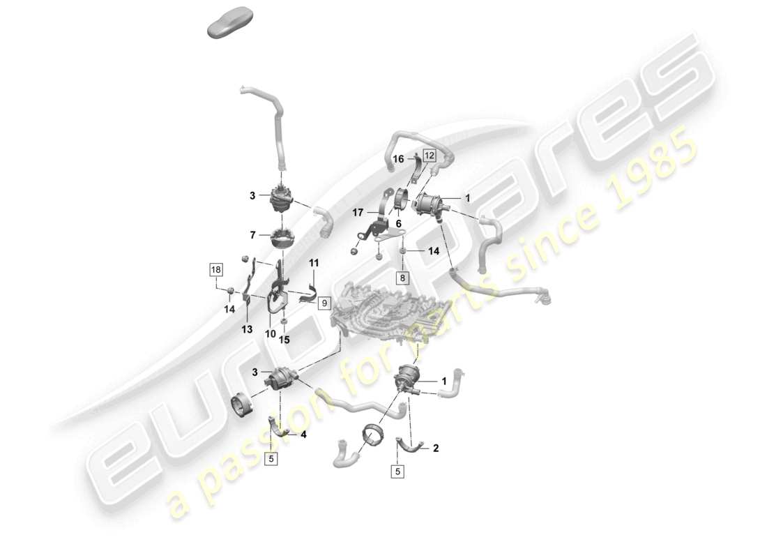 part diagram containing part number pad 133 567 a