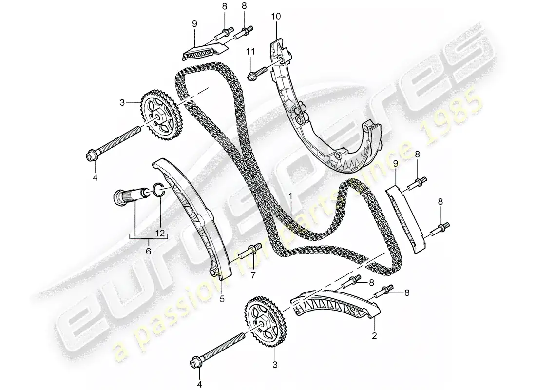porsche 2005 (cayenne e1 9pa) engine control part diagram