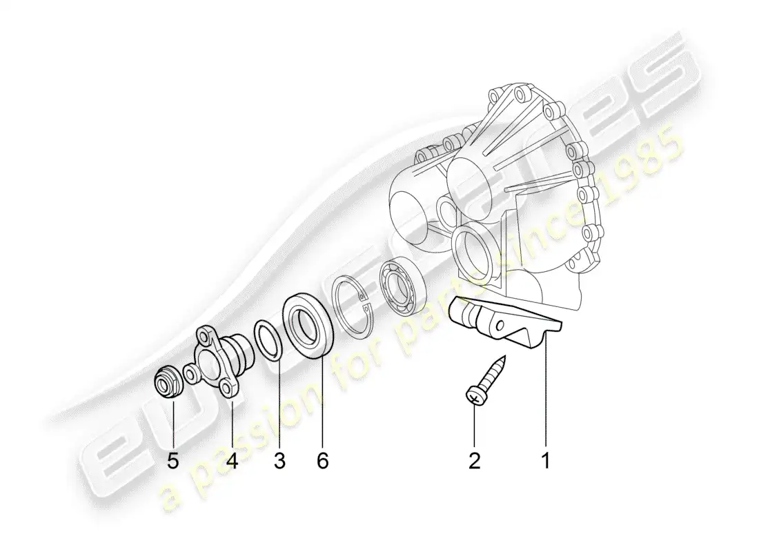 porsche 2008 (997-1 turbo / gt2) tiptronic parts diagram