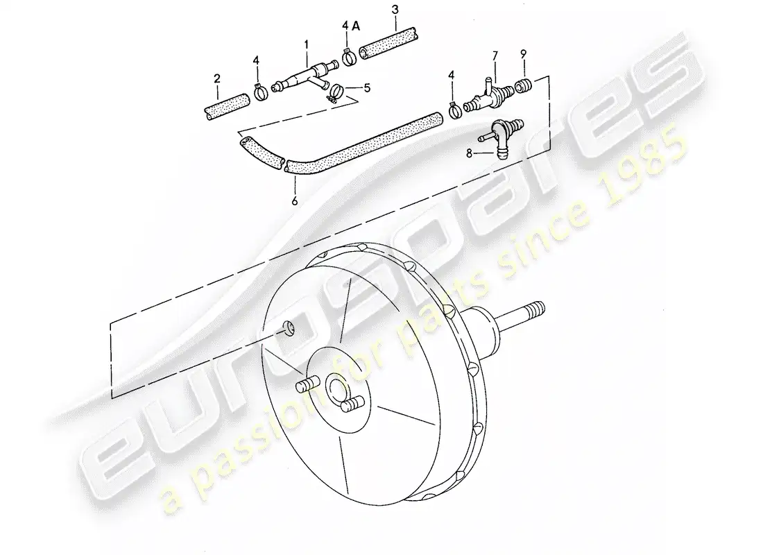 porsche 1990 (928) suction pump parts diagram