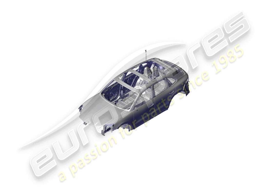 porsche 2023 (cayenne e3 pa) car body part diagram