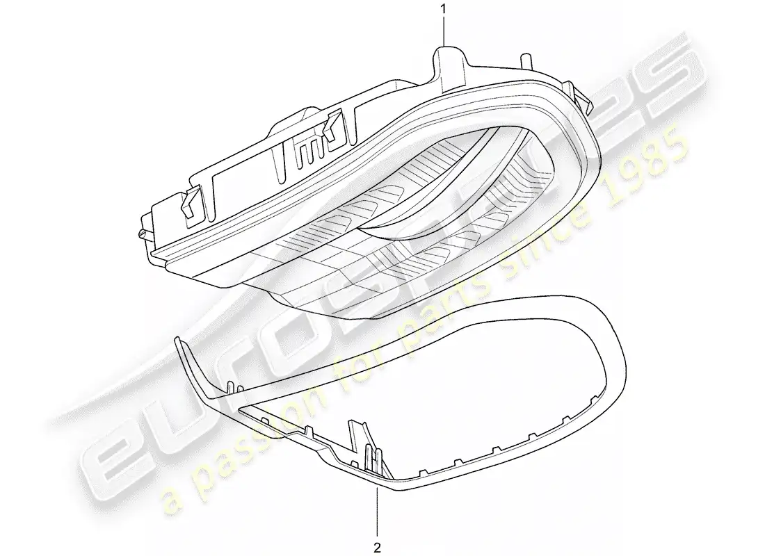 porsche 2014 (panamera 970) bracket parts diagram