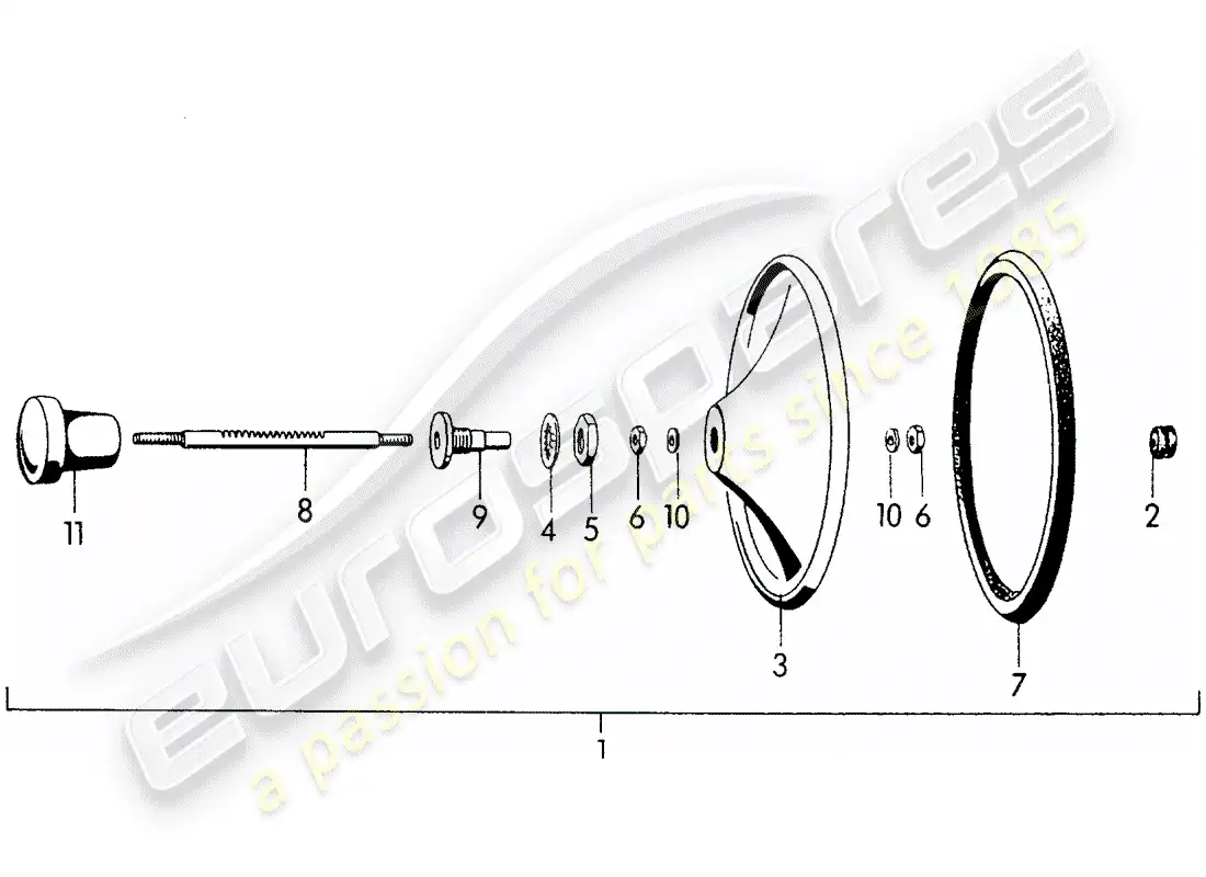 porsche 1957 (356/356a) valve parts diagram