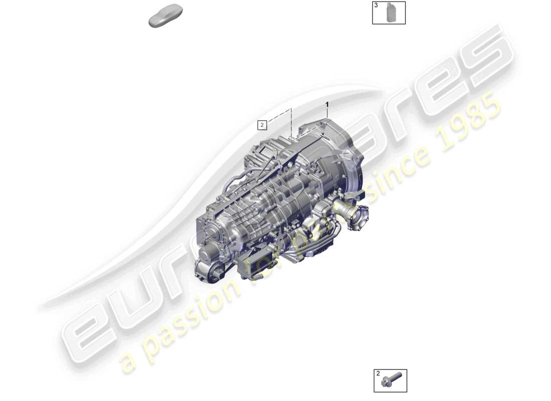 porsche 2022 (992-1 gt3/rs/st) 7-speed dual clutch gearbox - pdk - transmission fluid part diagram