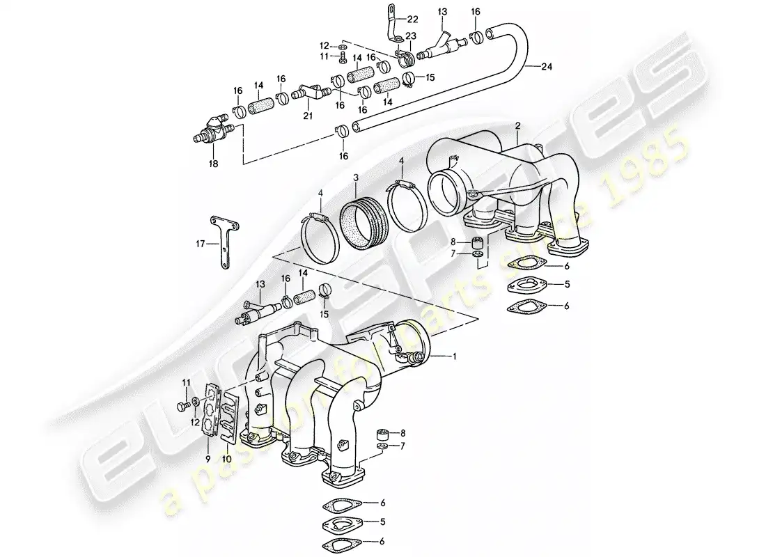 porsche 1985 (911) for - l-jetronic iii parts diagram