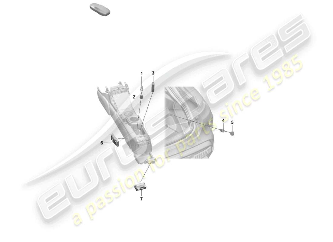 porsche 2026 (taycan 9j1-2) multimedia interface socket part diagram