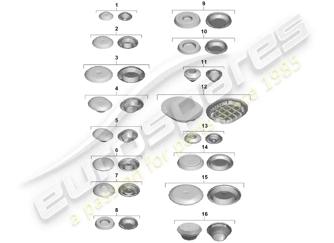 porsche 2020 (718 boxster spyder) plug parts diagram
