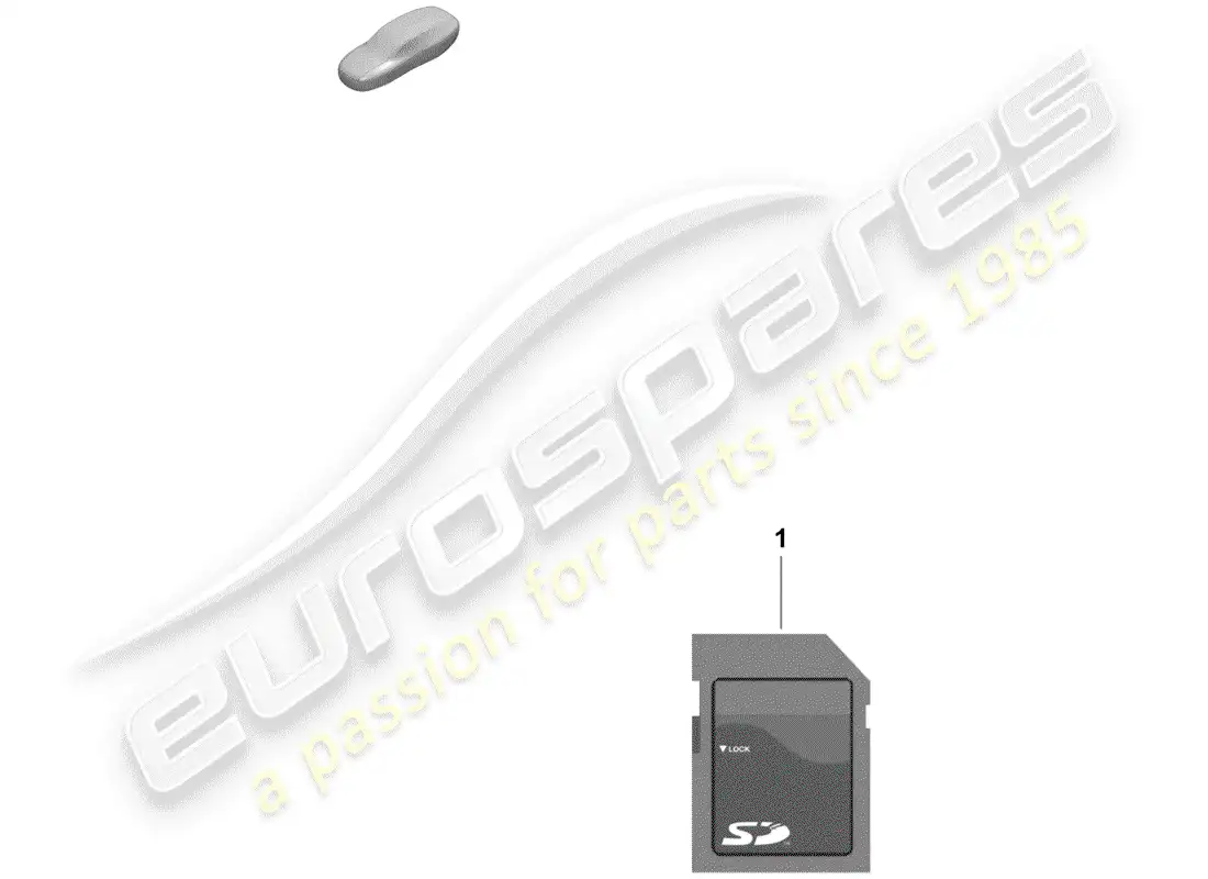 porsche 2019 (718 boxster spyder) sd memory card for updating parts diagram