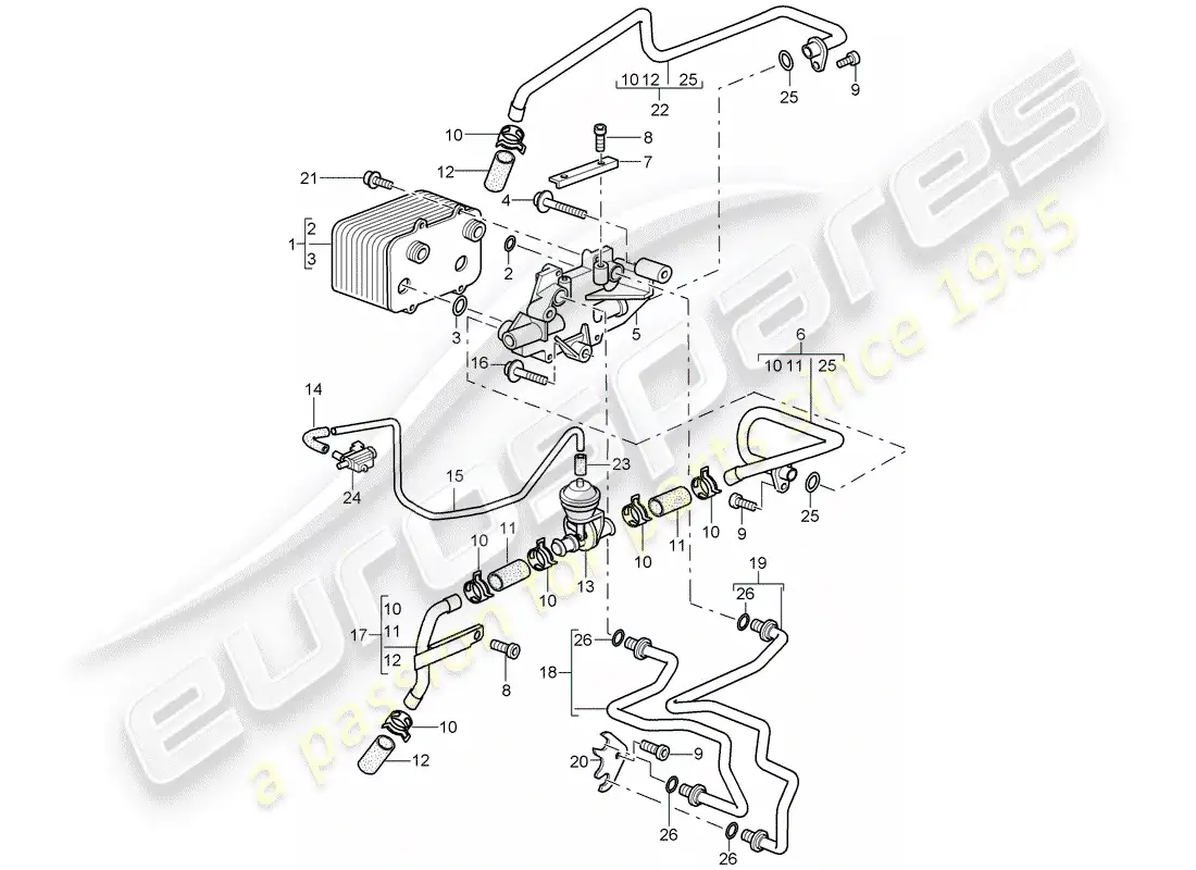 porsche 2007 (987 boxster) tiptronic parts diagram