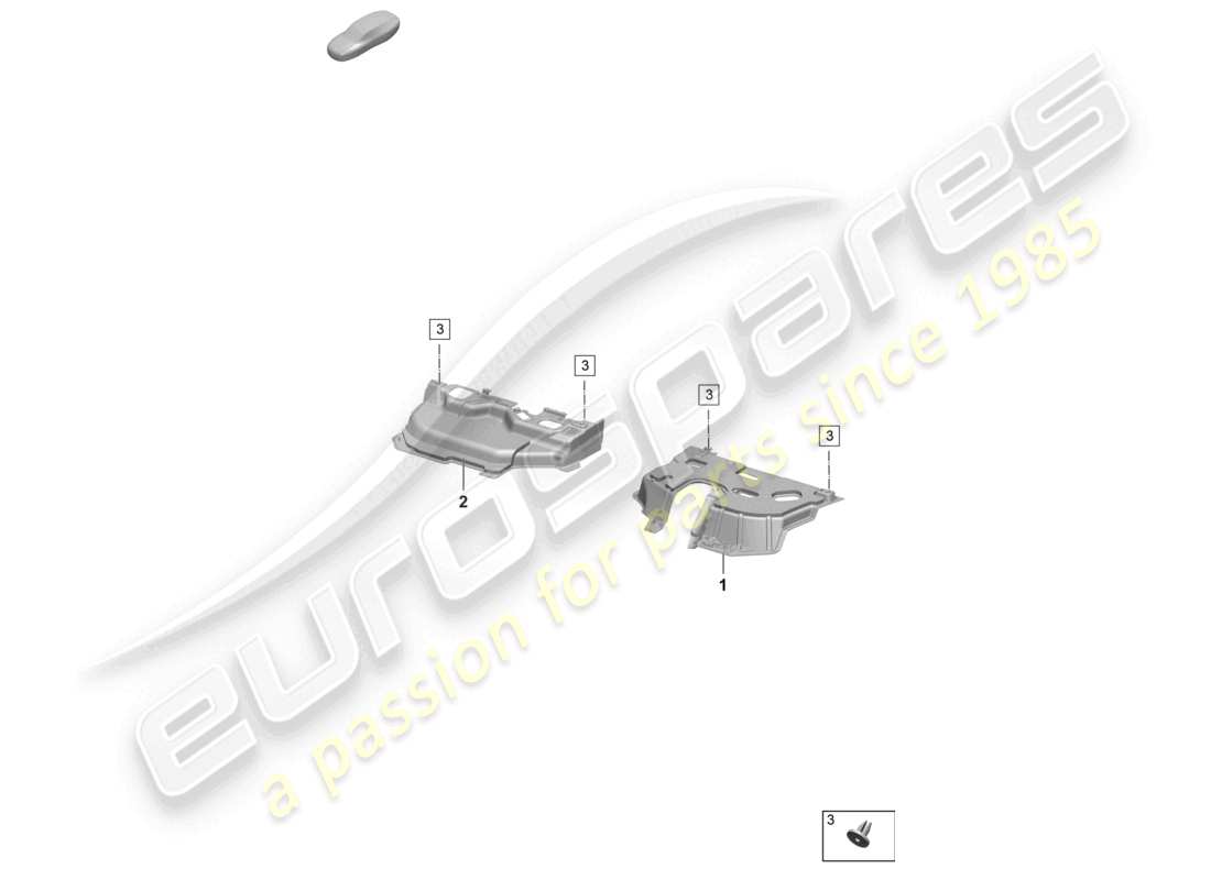 porsche 2025 (taycan 9j1-2) noise insulation plate footwell part diagram