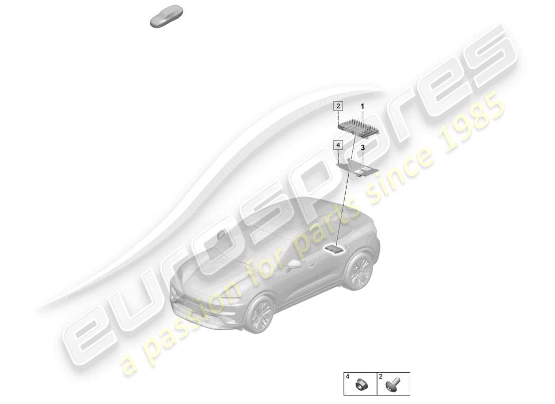 porsche 2025 (macan-e) amplifiers parts diagram
