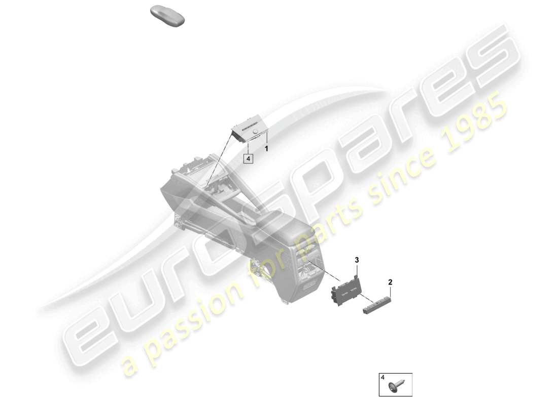 porsche 2025 (macan-e) air conditioning control panel parts diagram