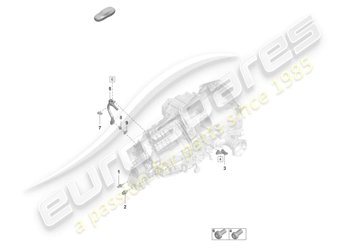 porsche 2024 (992-2 gt3/rs/st) manual gearbox sensors part diagram