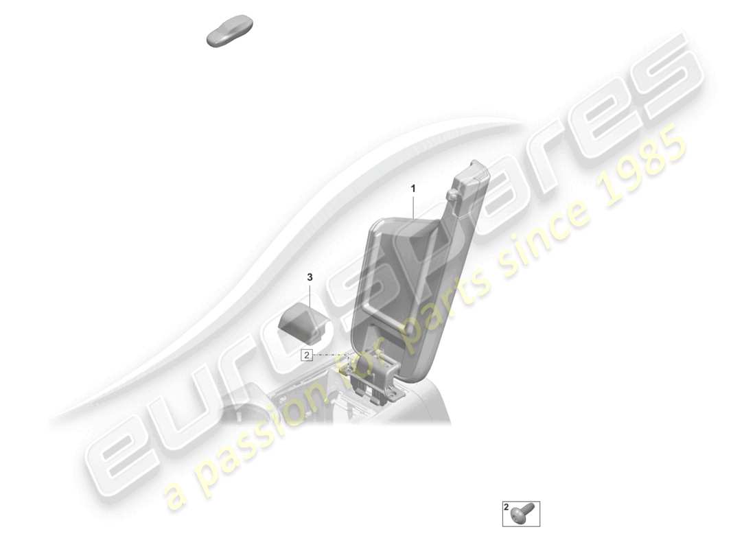 porsche 2022 (taycan 9j1-1) armrest part diagram