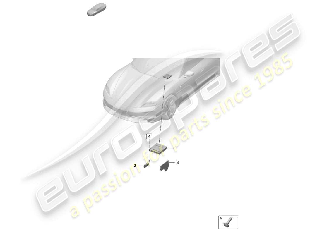 porsche 2026 (taycan 9j1-2) control unit for emerg. call module and communications unit d - 17.06.2024>> part diagram