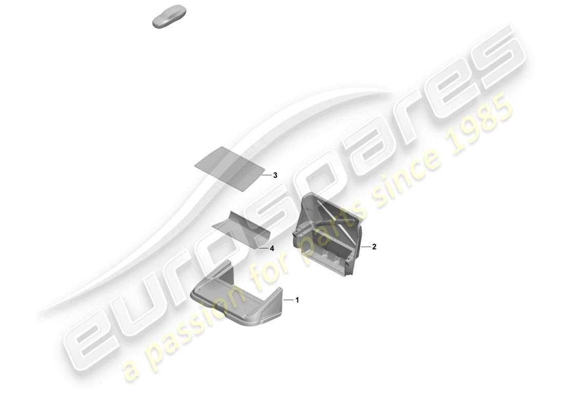 porsche 2025 (taycan 9j1-2) back seat trim - rear seat part diagram