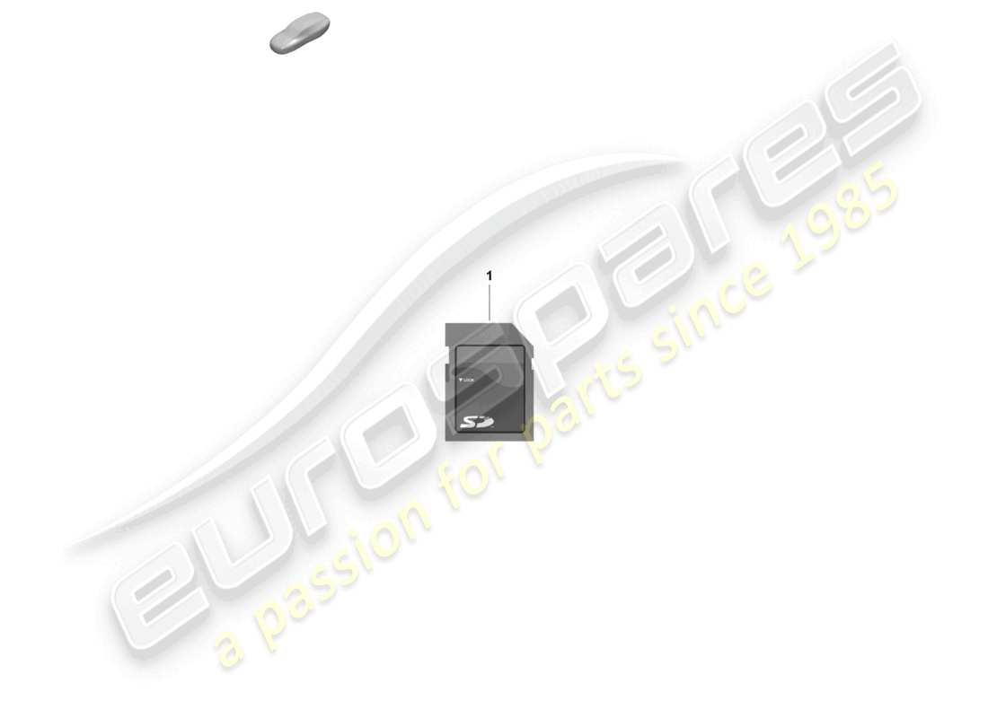 porsche 2026 (718 boxster spyder) sd memory card for updating the navigation data part diagram