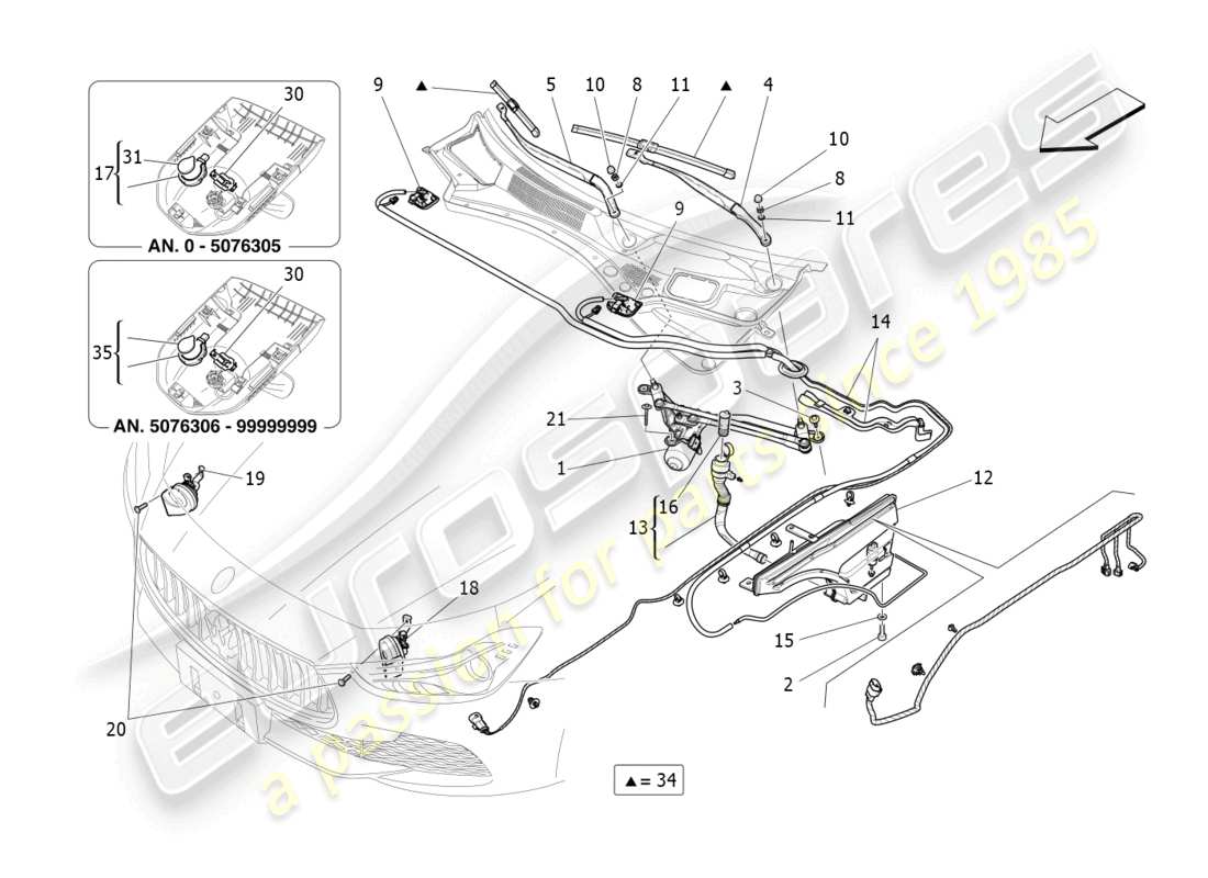 maserati ghibli (2018) external vehicle devices part diagram