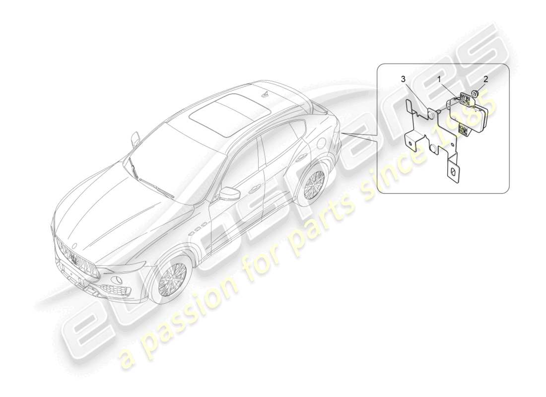 maserati levante trofeo (2020) tyre pressure monitoring system parts diagram