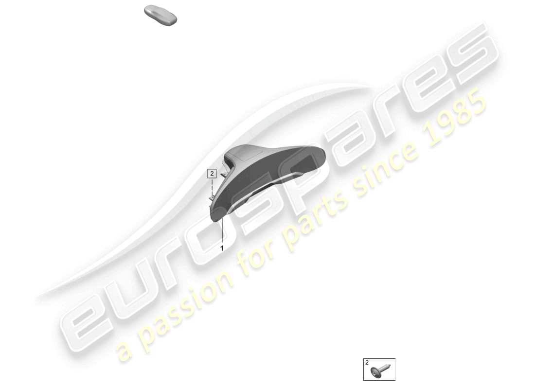 a part diagram from the porsche taycan parts catalogue