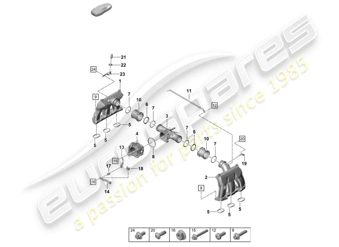 VIEW PARTS DIAGRAMS FROM THE PORSCHE 992 PARTS CATALOGUE a part diagram from the porsche 992 parts catalogue