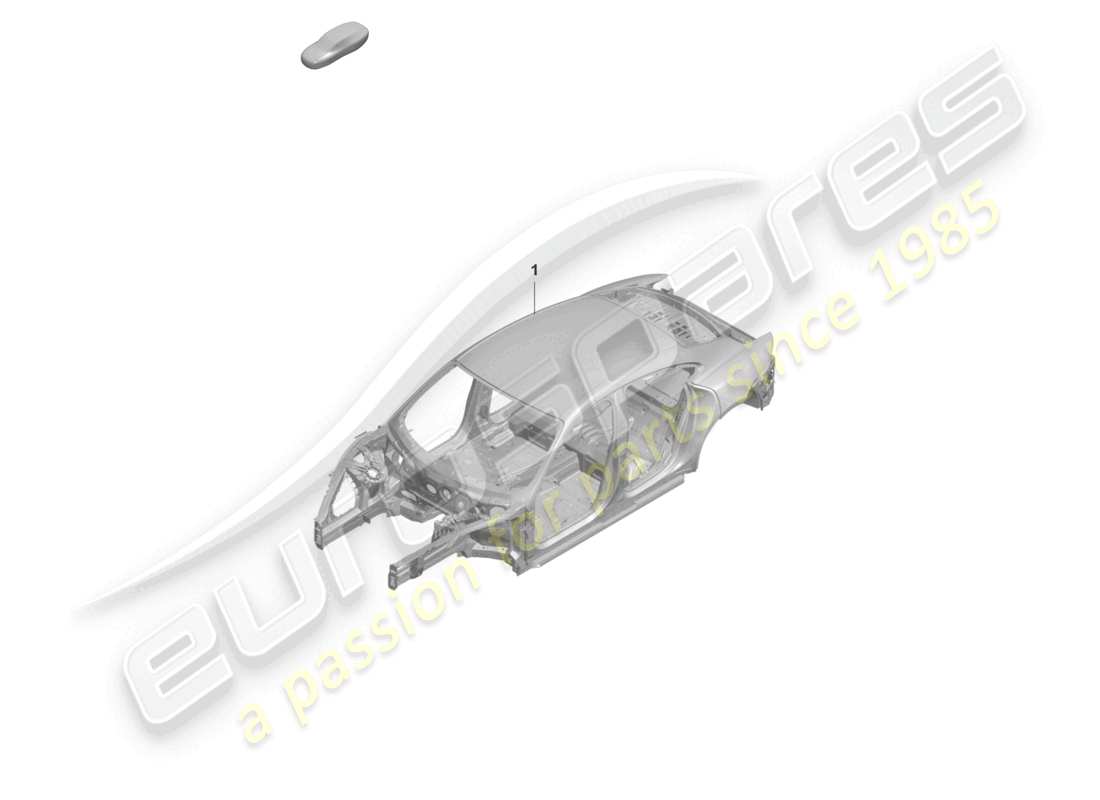 a part diagram from the porsche taycan parts catalogue