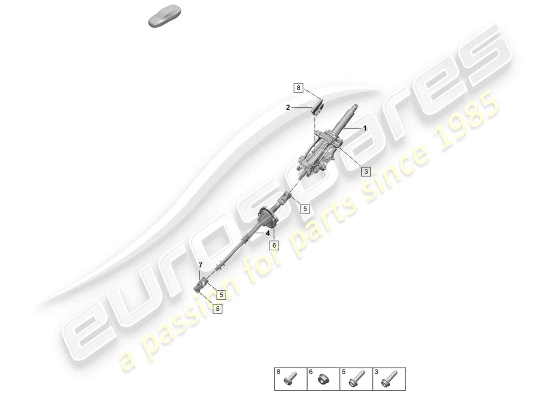 part diagram containing part number paf107658