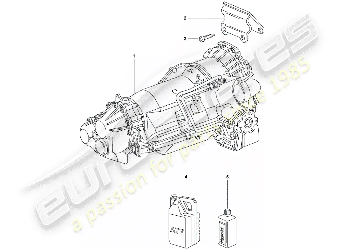 porsche 2008 (997-1) tiptronic parts diagram