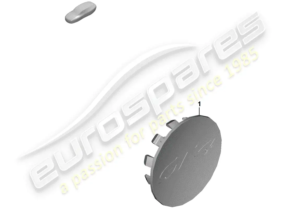 porsche 2019 (718 boxster spyder) wheel cap parts diagram