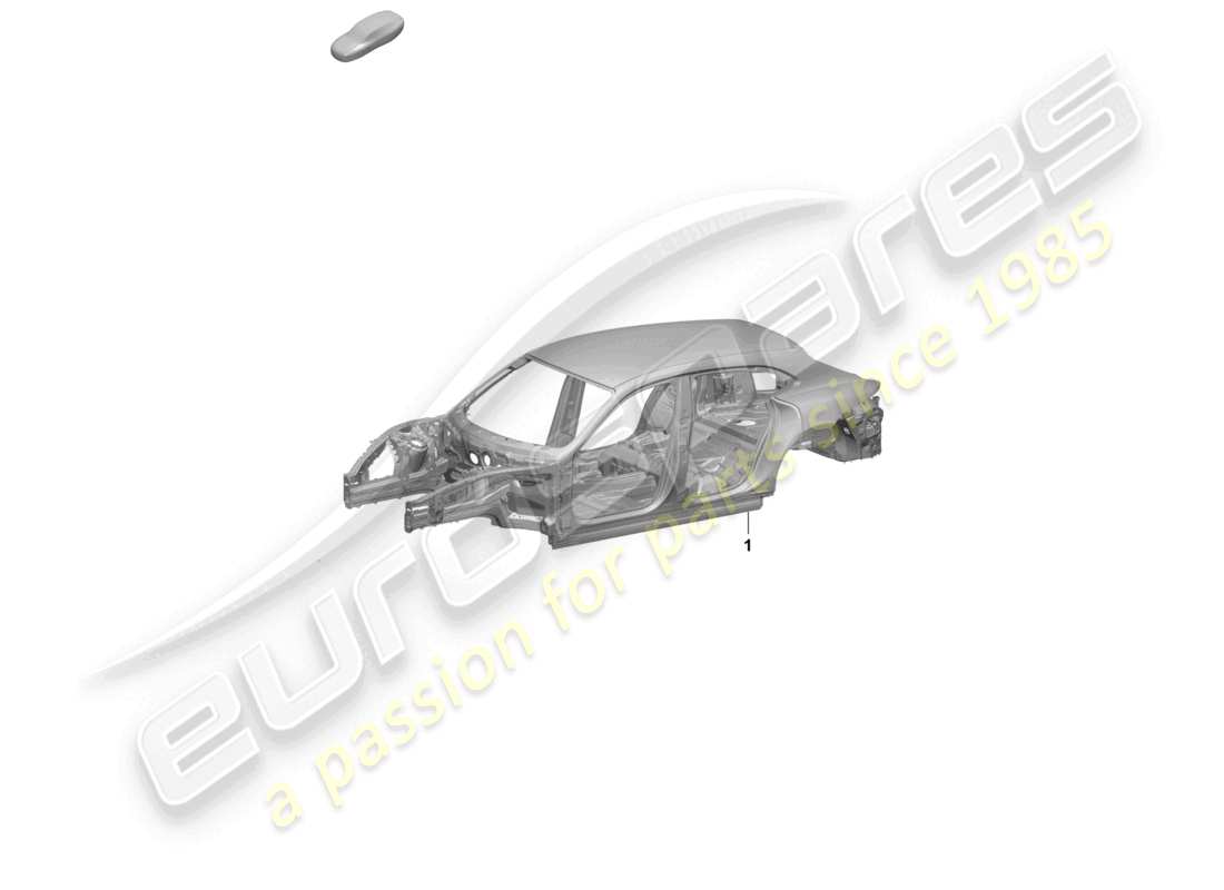 porsche 2025 (taycan 9j1-2) car body part diagram