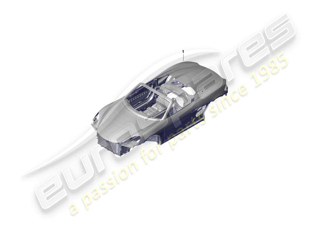 porsche 2024 (718 boxster spyder) car body part diagram