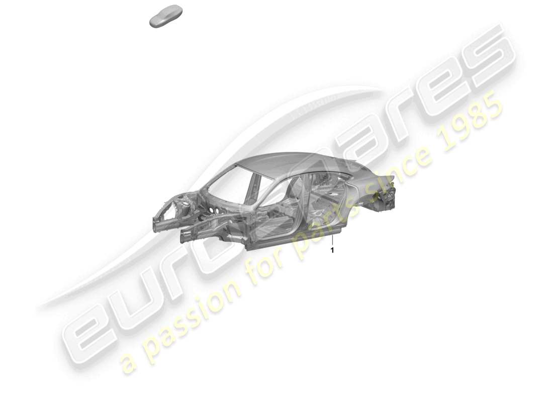porsche 2025 (taycan 9j1-2) car body part diagram